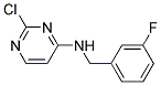 2-chloro-N-(3-fluorobenzyl)pyrimidin-4-amine Struktur