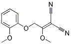 [1-methoxy-2-(2-methoxyphenoxy)ethylidene]propanedinitrile Struktur