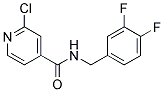 2-Chloro-N-(3,4-difluoro-benzyl)-isonicotinamide Struktur