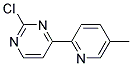 2-Chloro-4-(5-methyl-pyridin-2-yl)-pyrimidine Struktur