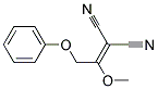 (1-methoxy-2-phenoxyethylidene)propanedinitrile Struktur