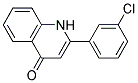 2-(3-chlorophenyl)quinolin-4(1H)-one Struktur