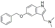 1-[5-(benzyloxy)-1H-indol-3-yl]-N,N-dimethylmethanamine Struktur