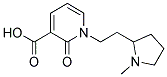 1-[2-(1-methylpyrrolidin-2-yl)ethyl]-2-oxo-1,2-dihydropyridine-3-carboxylic acid Struktur