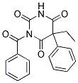 1-BENZOYL-5-ETHYL-5-PHENYL-2,4,6(1H,3H,5H)PYRIMIDINETRIONE Struktur