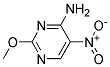 2-Methoxy-5-Nitro-4-Pyrimidinamine Struktur