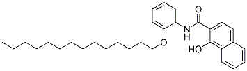 1-Hydroxy-N-(o-tetradecyloxyphenyl)-2-naphthalenecarboxamide Struktur