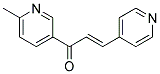 1-(6-METHYL-3-PYRIDYL)-3-(4-PYRIDYL)-2-PROPEN-1-ONE Struktur