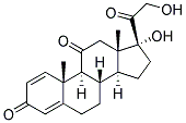 17A,21-DIHYDROXY-1,4-PREGNADIENE-3,11,20-TRIONE Struktur