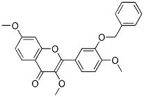 2-(3-BENZYLOXY-4-METHOXYPHENYL)-3,7-DIMETHOXY-4H-CHROMEN-4-ONE Struktur