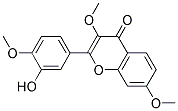 2-(3-HYDROXY-4-METHOXYPHENYL)-3,7-DIMETHOXY-4-CHROMENONE Struktur