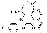 2,3,4-TRI-O-ACETYL-1-(P-ANISIDINO)-1-DEOXY-D-GLUCURONAMIDE Struktur