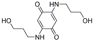 2,5-BIS(3-HYDROXYPROPYLAMINO)-P-BENZOQUINONE Struktur