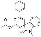 2'-ACETOXY-1-METHYL-6'-PHENYLSPIRO(INDOLINE-3,4'-(4H)PYRAN)-2-ONE Struktur