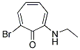 2-BROMO-7-ETHYLAMINO-2,4,6-CYCLOHEPTATRIENONE Struktur