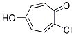2-CHLORO-5-HYDROXY-2,4,6-CYCLOHEPTATRIEN-1-ONE Struktur