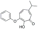 2-HYDROXY-6-ISOPROPYL-3-PHENOXY-2,4,6-CYCLOHEPTATRIEN-1-ONE Struktur