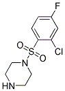 1-(2-Chloro-4-fluoro-benzenesulfonyl)-piperazine Struktur