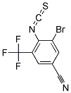 2-Bromo-4-cyano-6-(trifluoromethyl)-phenylisothiocyanate Struktur