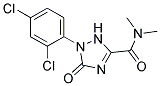 1-(2,4-Dichlorophenyl)-2,5-dihydro-5-oxo-1H-1,2,4-triazole-3-carboxylicaciddimethylamide Struktur