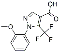 1-(2-Methoxy-phenyl)-5-trifluoromethyl-1H-pyrazole-4-carboxylicacid Struktur