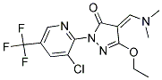 2-(3-Chloro-5-(trifluoromethyl)-2-pyridinyl)-4-((dimethylamino)methylene)-5-ethoxy-2,4-dihydro-3H-pyrazol-3-one Struktur