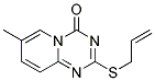 2-(Allylthio)-7-methyl-4H-pyrido[1,2-a](1,3,5)triazin-4-one Struktur