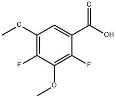 2,4-DIFLUORO-3,5-DIMETHOXY BENZOIC ACID
 Struktur