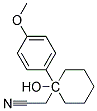 1-(4-METHOXYPHENYL)-1-(CYCLOHEXANE-1-OL)ACETONITRILE Struktur