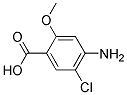 2-METHOXY-4-AMINO-5-CHLOROBENZOIC ACID Struktur