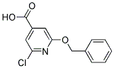 2-CHLORO-6-(PHENYLMETHOXY)-4-PYRIDINECARBOXYLIC ACID Struktur