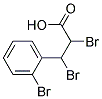 2,3-DIBROMO-3-(O-BROMOPHENYL)PROPIONIC ACID Struktur