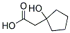 1-HYDROXYCYCLOPENTYLACETICACID Struktur