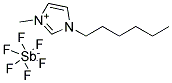 1-HEXYL-3-METHYLIMIDAZOLIUM HEXAFLUOROANTIMONATE Struktur