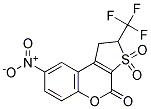 1,2-DIHYDRO-8-NITRO-2-(TRIFLUOROMETHYL)THIENO-[2,3-C]-CHROMEN-3,3,4-TRIONE Struktur