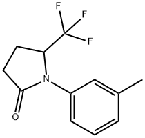 1-M-TOLYL-5-TRIFLUOROMETHYL-PYRROLIDIN-2-ONE Struktur