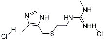 1-METHYL-3-[2-(5-METHYLIMIDAZOL-4-YL-METHYLTHIO)ETHYL]GUANIDINE DIHYDROCHLORIDE Struktur