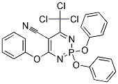 2,2,4-TRIPHENOXY-6-(TRICHLOROMETHYL)-1,3,2LAMBDA~5~-DIAZAPHOSPHININE-5-CARBONITRILE, TECH Struktur