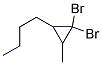 1-(2,2-DIBROMO-3-METHYLCYCLOPROPYL)BUTANE, TECH Struktur