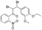 2,3-DIBROMO-3-(4-ETHOXY-3-METHOXYPHENYL)-1-(2-NITROPHENYL)PROPAN-1-ONE, TECH Struktur