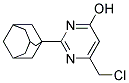 2-(1-ADAMANTYL)-6-(CHLOROMETHYL)PYRIMIDIN-4-OL, TECH Struktur