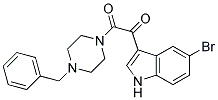 1-(4-BENZYLPIPERAZINO)-2-(5-BROMO-1H-INDOL-3-YL)ETHANE-1,2-DIONE, TECH Struktur