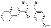 2,3-DIBROMO-3-(4-METHOXYPHENYL)-1-(2-NAPHTHYL)PROPAN-1-ONE, TECH Struktur