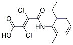 2,3-DICHLORO-4-(2-ETHYL-6-METHYLANILINO)-4-OXOBUT-2-ENOIC ACID, TECH Struktur