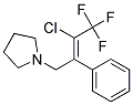 1-(3-CHLORO-4,4,4-TRIFLUORO-2-PHENYLBUT-2-ENYL)PYRROLIDINE, TECH Struktur