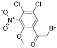 2-BROMO-1-(4,5-DICHLORO-2-METHOXY-3-NITROPHENYL)-ETHANONE Struktur