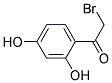 2-BROMO-1-(2,4-DIHYDROXYPHENYL)ETHANONE Struktur