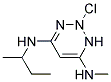 2-CHLORO-4-METHYLAMINO-6-SECBUTYLAMINOTRIAZINE Struktur