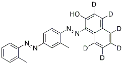 1-(2-METHYL-4-O-TOLYLAZO-PHENYLAZO)-NAPHTHALEN-D6-2-OL Struktur