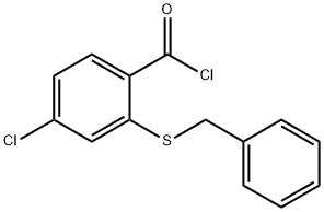 2-(BENZYLTHIO)-4-CHLOROBENZOIC ACID CHLORIDE Struktur